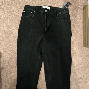 Abercrombie high rise skinny with split hem